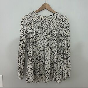 Hatch Maternity Ditsy Floral Printed Long Sleeve Blouse